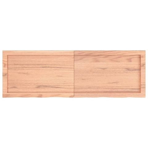vidaXL Table Top Light Brown 120x40x6 cm Treated Solid Wood Oak