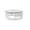 Coffee Table Jupiter Gold Ø100cm Kare Design
