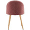 Life Interiors - Set of 4 'Lucia Velvet Dining Chairs' Upholstered Dining Room ...