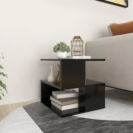 vidaXL Side Table Black 40x40x40 cm Chipboard