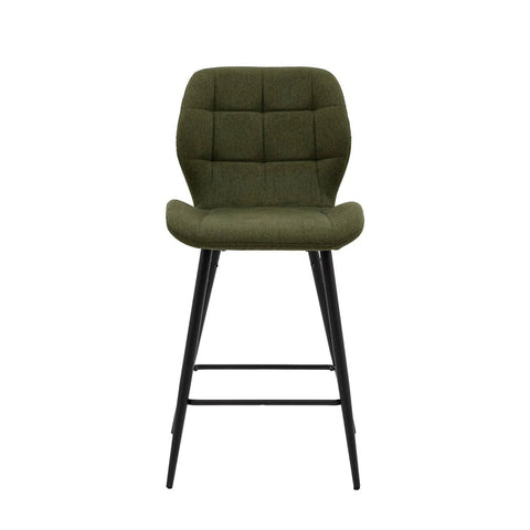 So'home Dover Quilted Bar Stool (set Of 2) In Green - Size: ONE SIZE