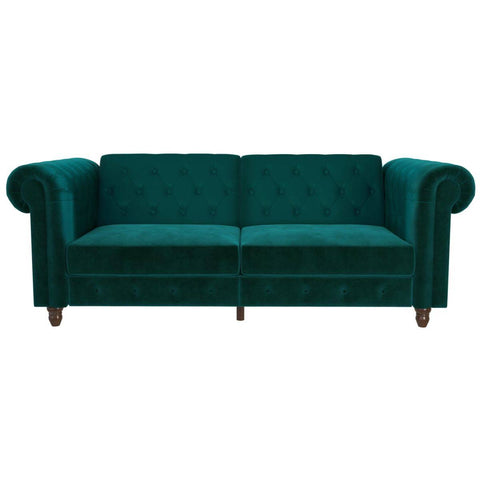 Felix Chesterfield Velvet Sofa Bed - Dorel