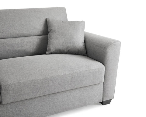Fallon 3-Seater Storage Sofa Bed - Grey Fabric | Home Detail