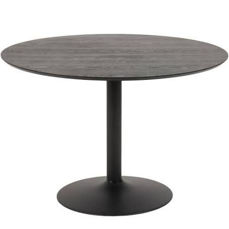 Ibiza Round Dining Table in Black Ash