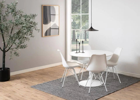 Ibiza Round Dining Table in Black Ash