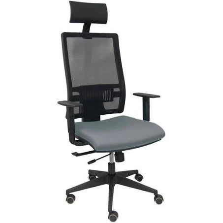 Office Chair with Headrest P&C Horna Traslack bali Grey
