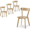 Solid Wood Dining Chairs Set of 4 Louis Kitchen Chairs with Solid Frame and legs ...