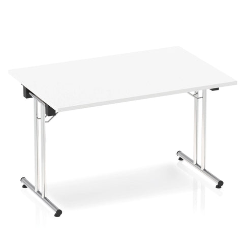 Impulse Folding Rectangular Table Grey Oak 1200mm