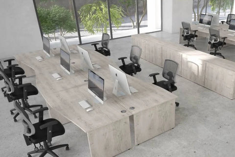 Impulse Folding Rectangular Table Grey Oak 1200mm