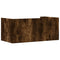 vidaXL Wall Shelf Smoked Oak 70.5x35x30.5 cm Engineered Wood