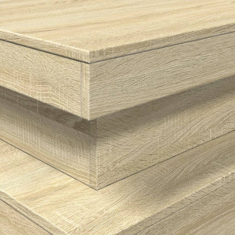 vidaXL Coffee Table with LED Lights Sonoma Oak 90x50x40 cm