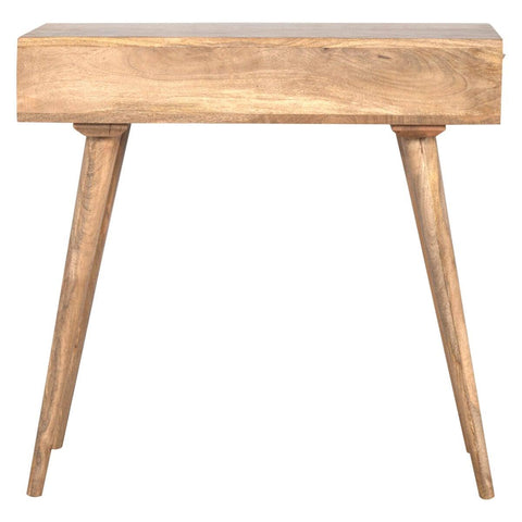 Artisan Solid Wood Nordic Writing Desk With 2 Open Slots • Buy Now on Furniture ...