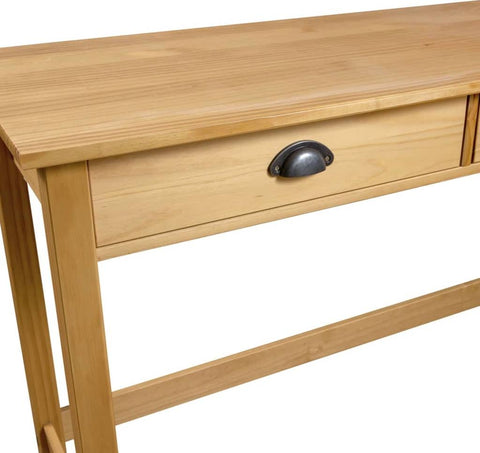 vidaXL Console Table Hill with 2 Drawers 110x45x74 cm Solid Pine Wood