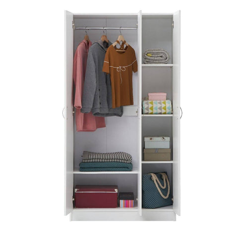 Essentials 3 Door Double Wardrobe - Timber Art Design
