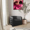Velvet Accent Chair TOV Furniture UK Upholstery Colour: Black