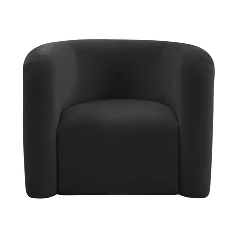 Velvet Accent Chair TOV Furniture UK Upholstery Colour: Black