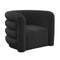 Velvet Accent Chair TOV Furniture UK Upholstery Colour: Black