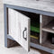 GFW Boston 2 Door TV Unit - Grey