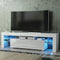 Mex Furniture Ltd - TV Unit with LED Lighting & Gloss Doors / 160cm - White