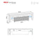 Mex Furniture Ltd - TV Unit with LED Lighting & Gloss Doors / 160cm - White