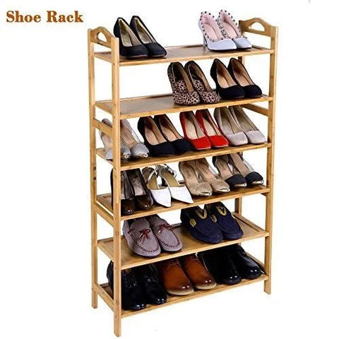 6-Tier Bamboo Shoe Storage Rack