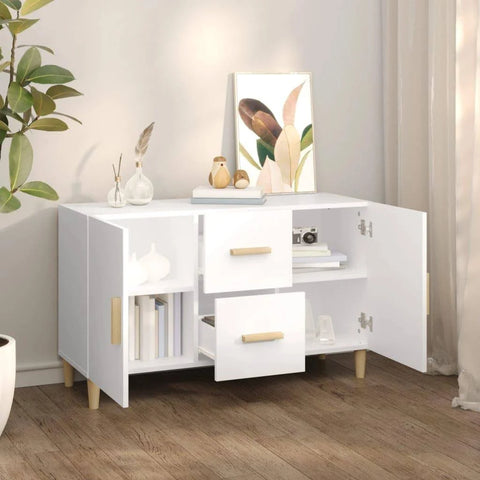 vidaXL Sideboard Living Room Furniture Cupboard Storage Cabinet Highboard Home ...