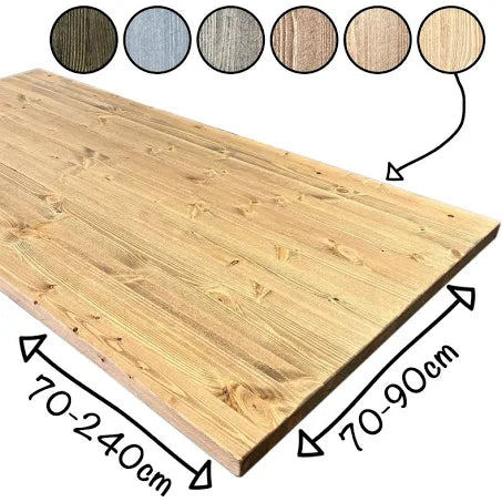 DIY // Solid Pine Large Table Top / Top Only / Up to 240cm