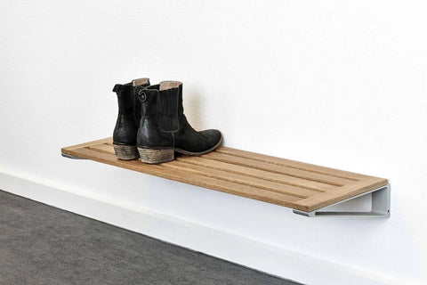 Loca Knax Shoe Rack 80 Cm, Oak Soap/Aluminium