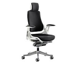 Dynamic Synchro Tilt Executive Chair With Grey Fabric Height Adjustable Arms Zure ...