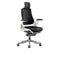 Dynamic Synchro Tilt Executive Chair With Grey Fabric Height Adjustable Arms Zure ...