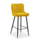 Julian Bowen - Luxe Velvet Bar Stool - Grey