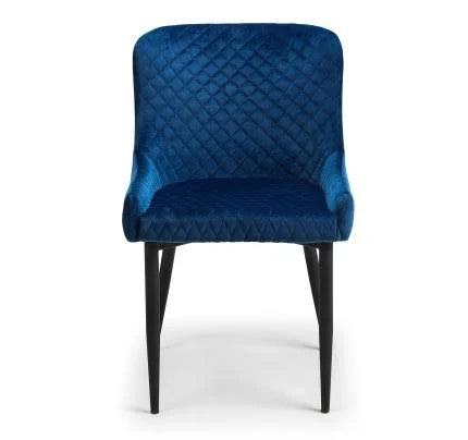 Julian Bowen - Luxe Velvet Bar Stool - Grey