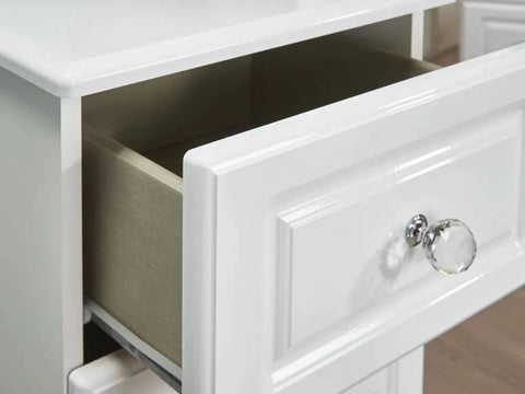 Welcome Balmoral White High Gloss 4 Drawer Narrow Chest of Drawers