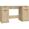 vidaXL Desk with Side Cabinet Sonoma Oak Engineered Wood