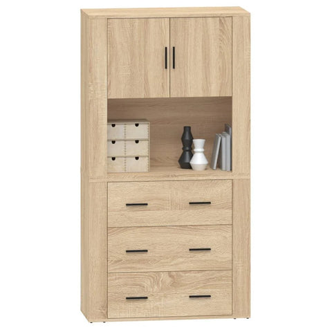 Vidaxl 80cm Sideboard (Set of 2) vidaXL Colour: Beige