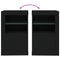 vidaXL Side Cabinet with LED Lights Black Engineered Wood