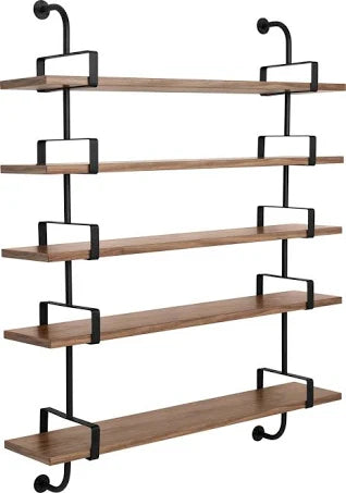 Gubi - 5 Shelves in Walnut 155 cm Demon Shelf