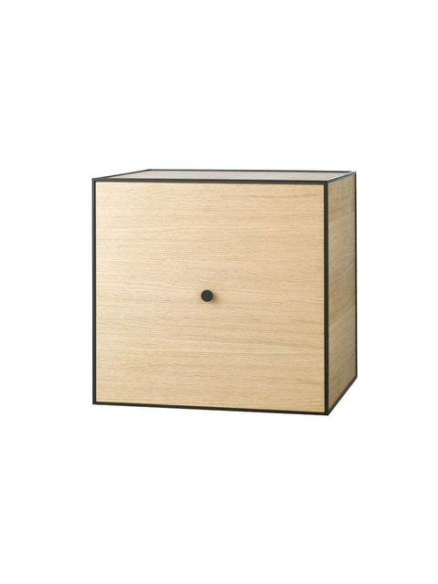 Audo Copenhagen Frame 42 Cube with Door Black-stained Ash