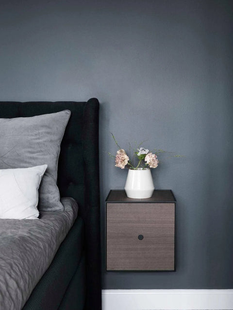 Audo Copenhagen Frame 42 Cube with Door Black-stained Ash