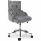 Shankar Rocco Brushed Velvet Grey Office Chair