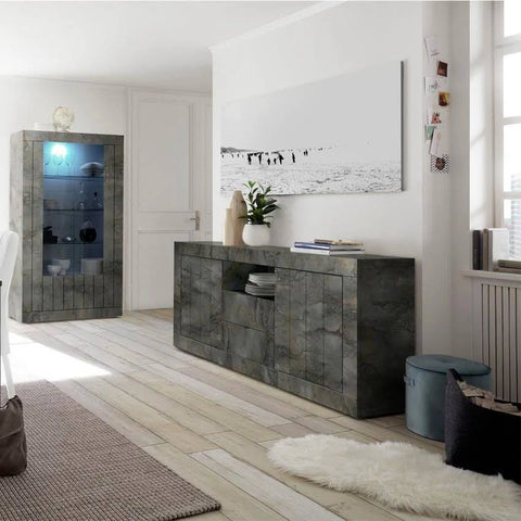Como Two Door/Two Drawer Sideboard - Anthracite Finish