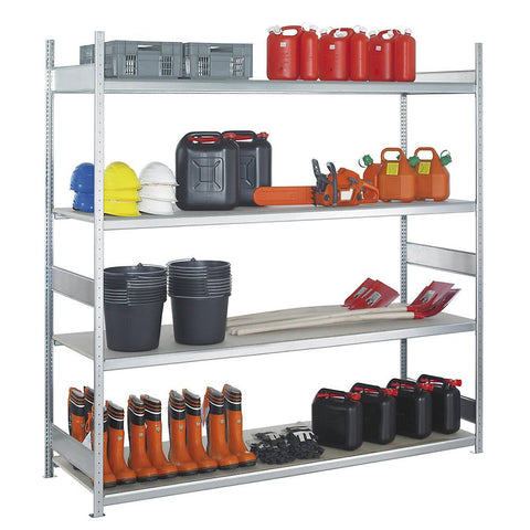 Schulte, Wide Span Shelf Unit, with Moulded Chipboard, Height 3000 mm ,Width 2250 mm