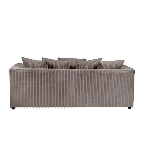 Furniture 786 - Chicago Jumbo Cord 3 Seater Sofa - Grey