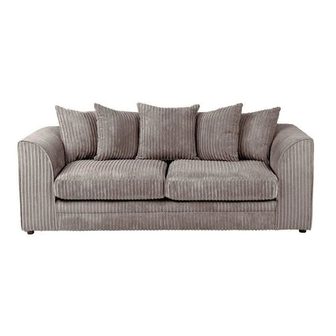 Furniture 786 - Chicago Jumbo Cord 3 Seater Sofa - Grey