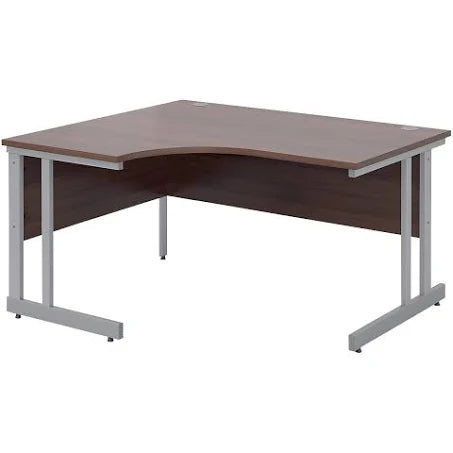 Dams International Left Hand Corner Desk MOM14ELW Walnut 1,400 x