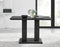 Furniturebox Imperia 4 Modern Black High Gloss Dining Table & 4 Green Calla Black ...