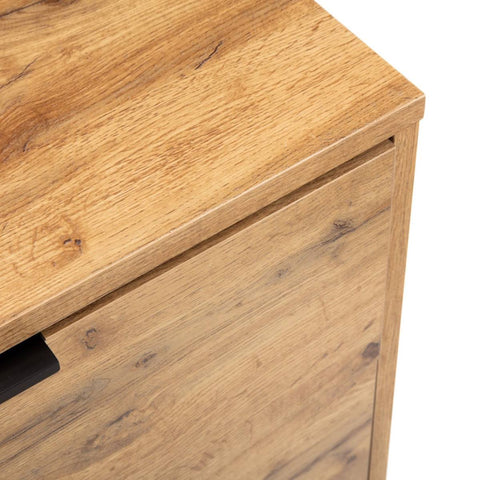 Julian Bowen Bali Oak 2 Drawer Bedside