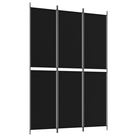 vidaXL 4-Panel Room Divider White 200x180 cm Fabric