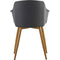 Eden Dining Chair Single - Grey - Life Interiors