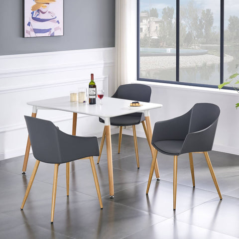Eden Dining Chair Single - Grey - Life Interiors